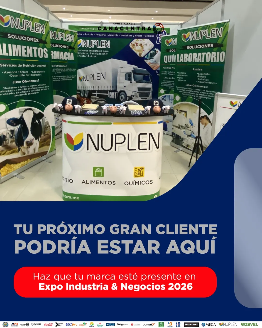 Tu próximo gran cliente podría estar aquí. Haz que tu marca esté presente en Expo Industria & Negocios 2026.